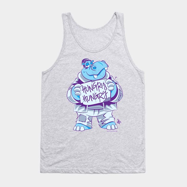 Hungry Hippo Tank Top by elblackbat